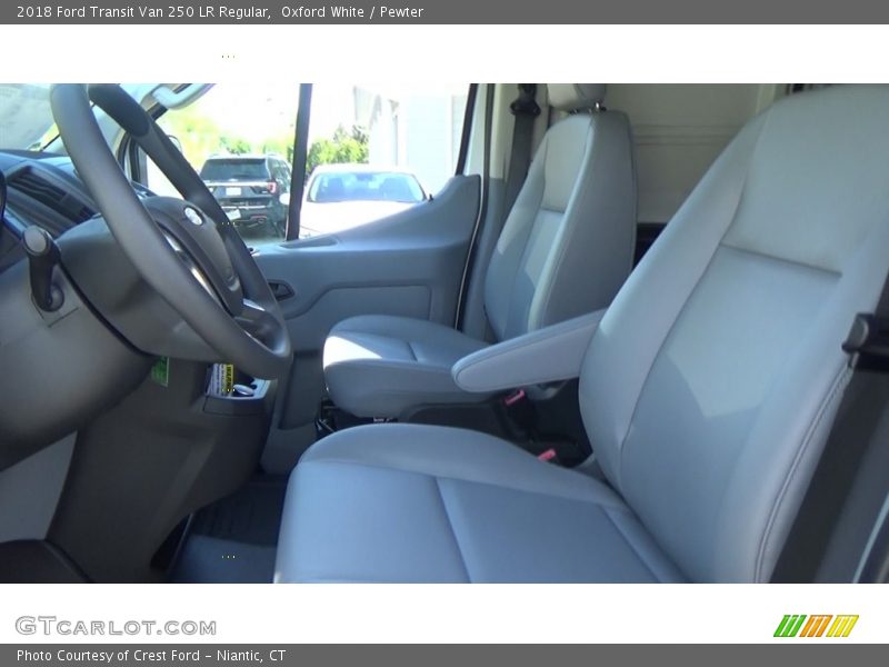 Oxford White / Pewter 2018 Ford Transit Van 250 LR Regular