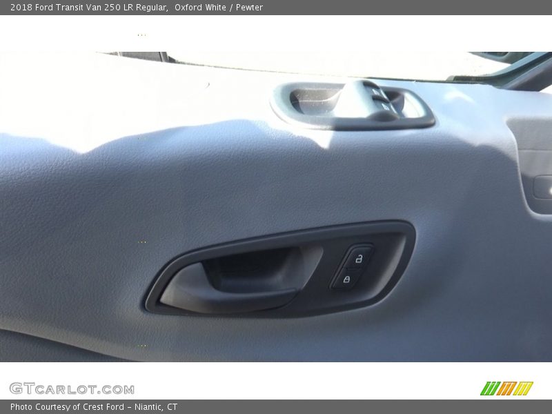 Oxford White / Pewter 2018 Ford Transit Van 250 LR Regular
