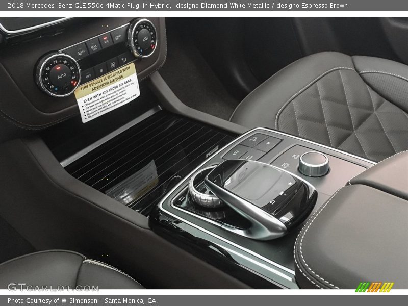 designo Diamond White Metallic / designo Espresso Brown 2018 Mercedes-Benz GLE 550e 4Matic Plug-In Hybrid