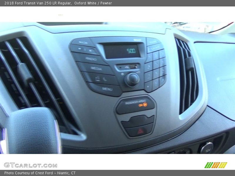 Oxford White / Pewter 2018 Ford Transit Van 250 LR Regular