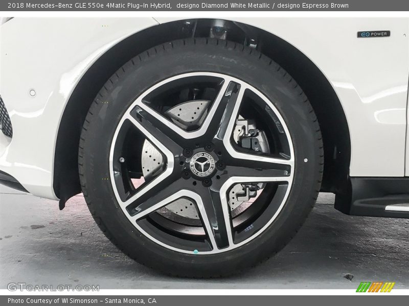 designo Diamond White Metallic / designo Espresso Brown 2018 Mercedes-Benz GLE 550e 4Matic Plug-In Hybrid