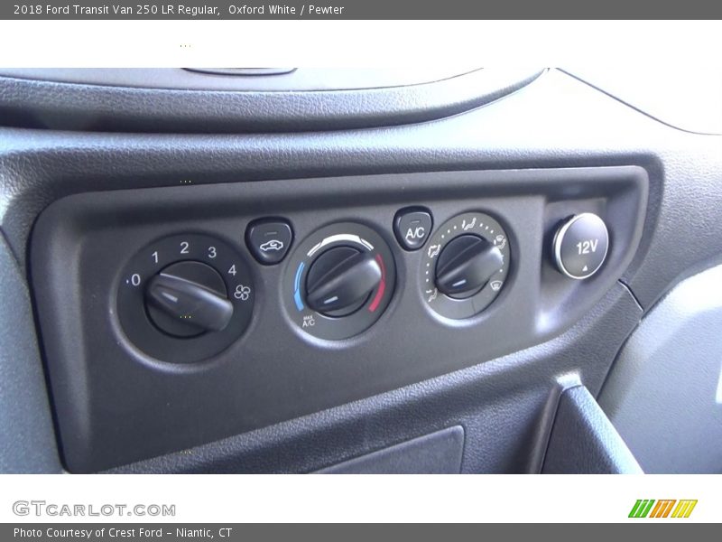 Oxford White / Pewter 2018 Ford Transit Van 250 LR Regular