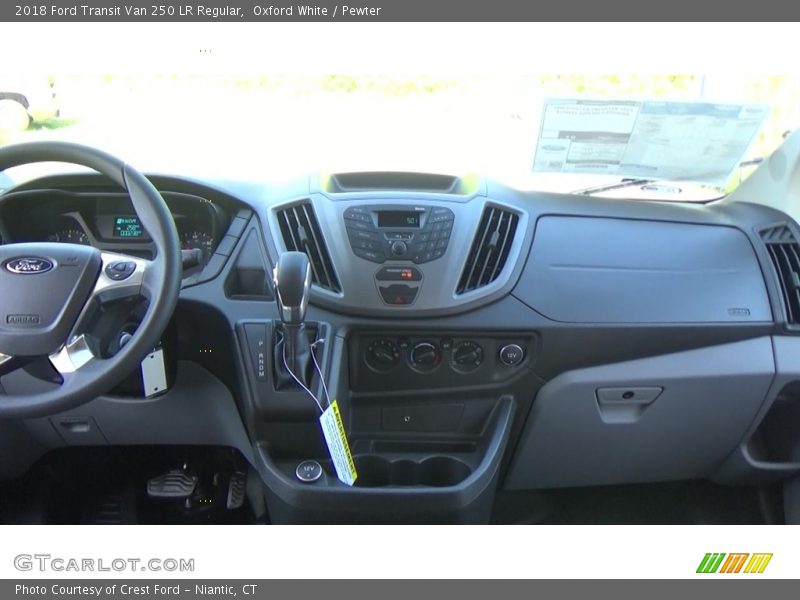 Oxford White / Pewter 2018 Ford Transit Van 250 LR Regular