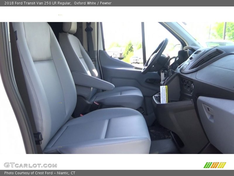 Oxford White / Pewter 2018 Ford Transit Van 250 LR Regular