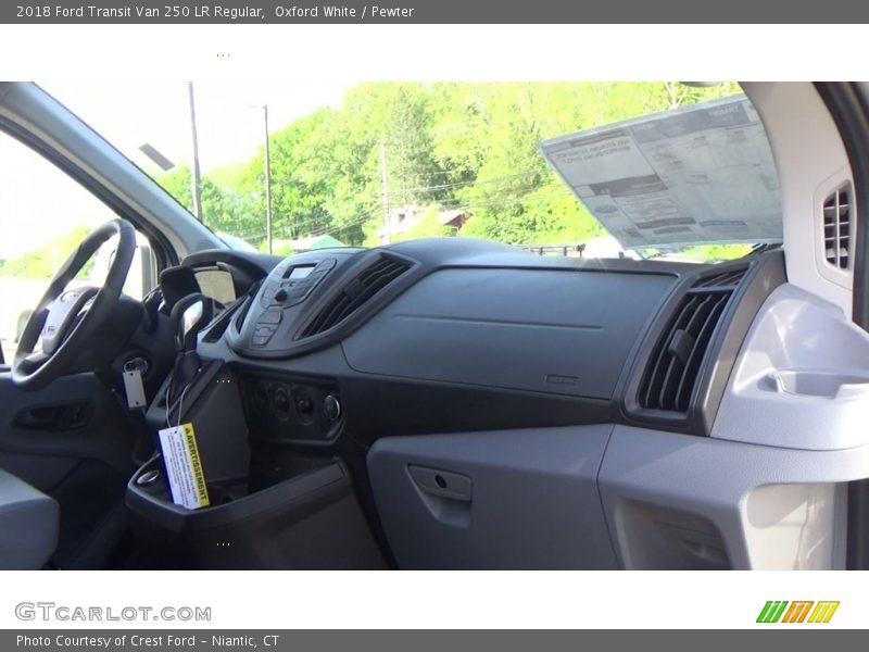 Oxford White / Pewter 2018 Ford Transit Van 250 LR Regular