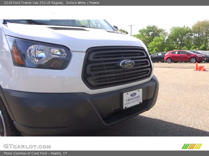 Oxford White / Pewter 2018 Ford Transit Van 250 LR Regular