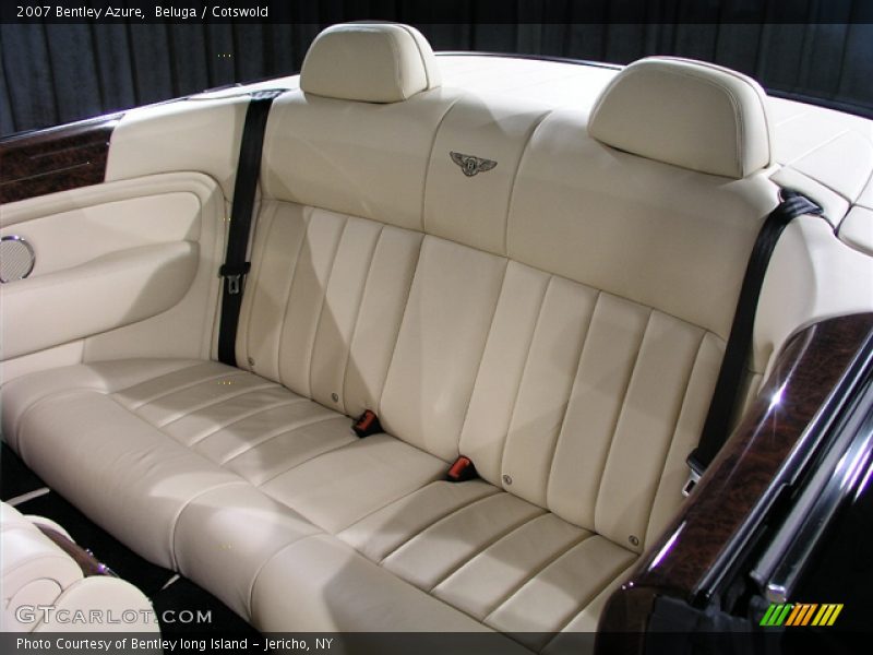 2007 Bentley Azure in Beluga/Cotswold Pinstripe / Cotswold /Beluga/Burr Walnut Veneer, Rear Seats - 2007 Bentley Azure 
