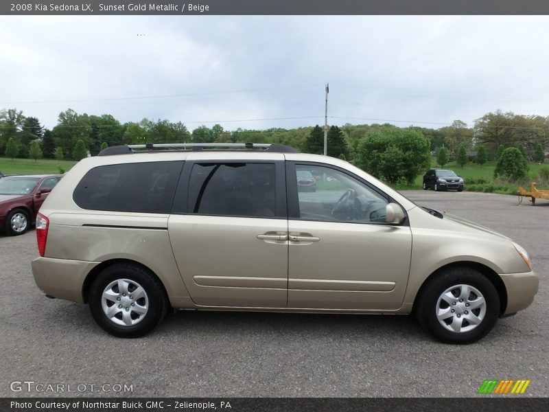 Sunset Gold Metallic / Beige 2008 Kia Sedona LX