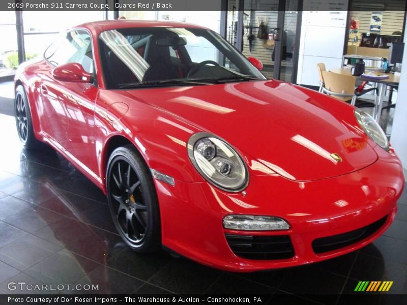 Guards Red / Black 2009 Porsche 911 Carrera Coupe