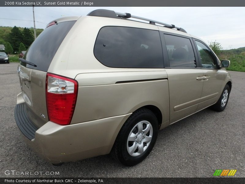 Sunset Gold Metallic / Beige 2008 Kia Sedona LX