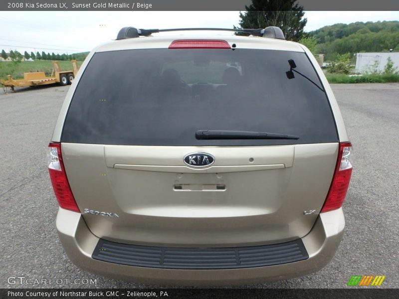 Sunset Gold Metallic / Beige 2008 Kia Sedona LX