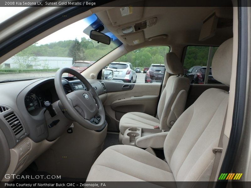 Sunset Gold Metallic / Beige 2008 Kia Sedona LX