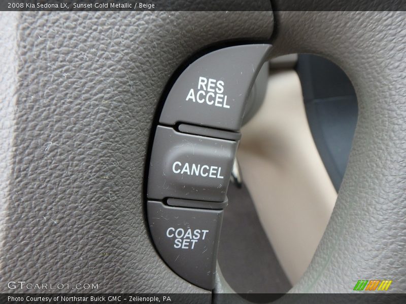 Sunset Gold Metallic / Beige 2008 Kia Sedona LX