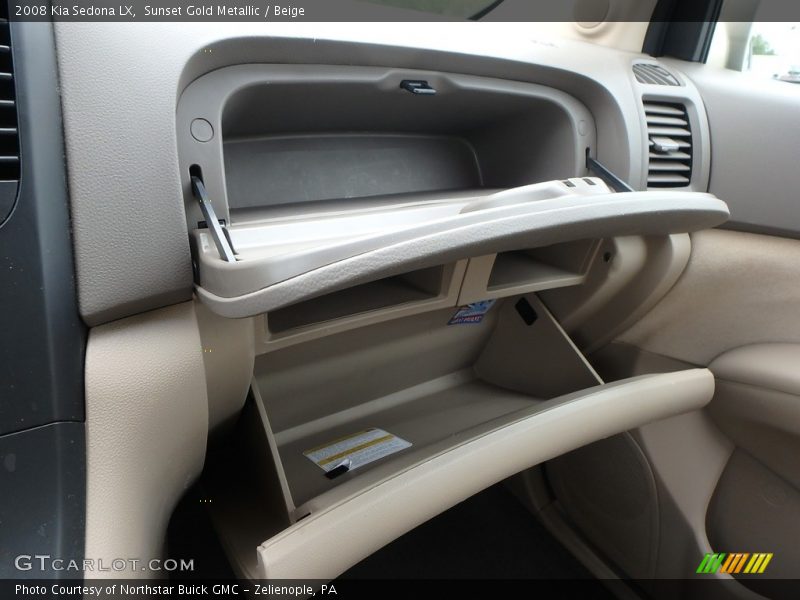 Sunset Gold Metallic / Beige 2008 Kia Sedona LX