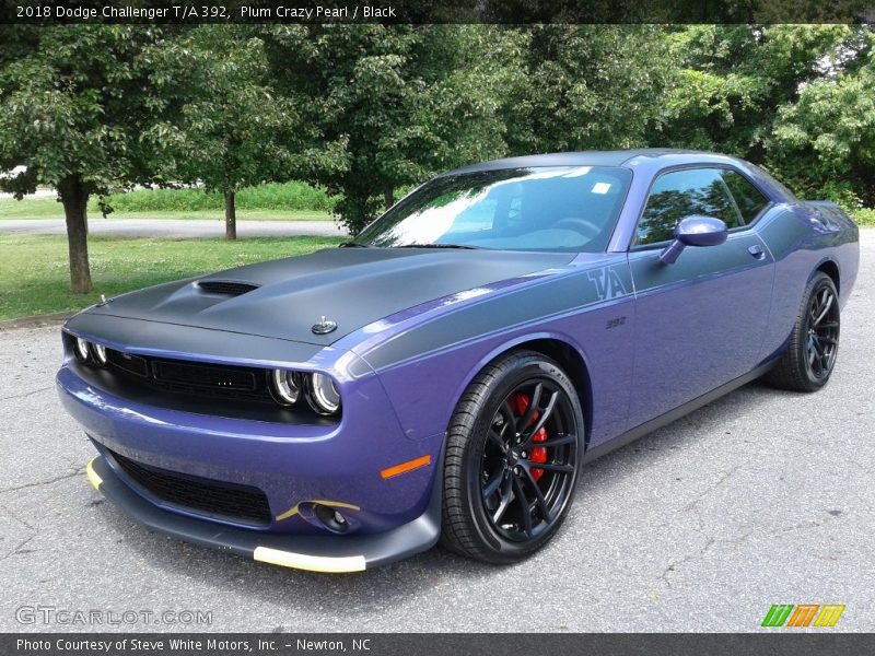 Plum Crazy Pearl / Black 2018 Dodge Challenger T/A 392