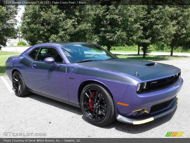 Plum Crazy Pearl / Black 2018 Dodge Challenger T/A 392