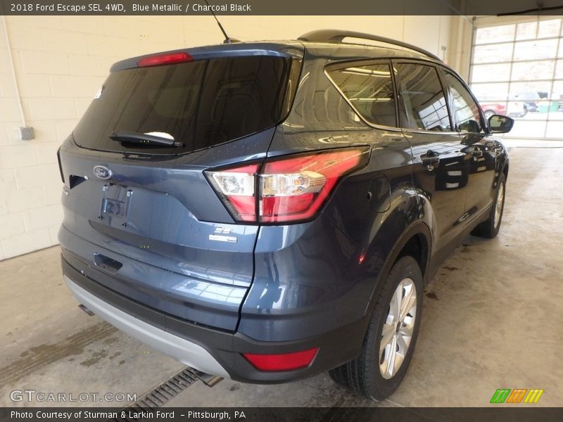 Blue Metallic / Charcoal Black 2018 Ford Escape SEL 4WD