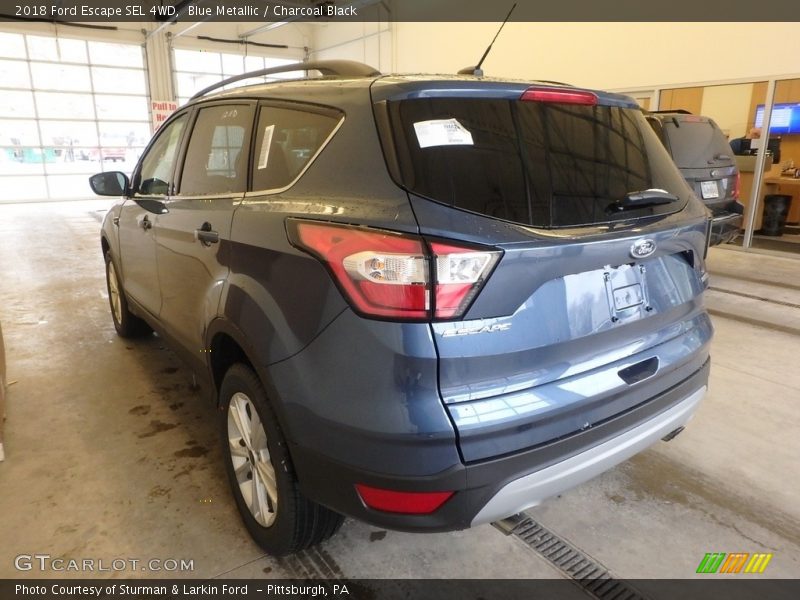 Blue Metallic / Charcoal Black 2018 Ford Escape SEL 4WD