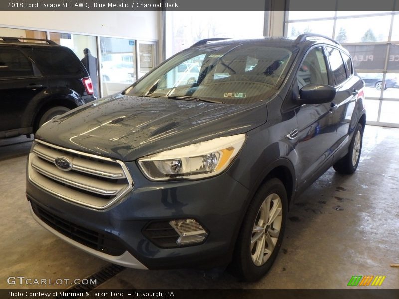 Blue Metallic / Charcoal Black 2018 Ford Escape SEL 4WD