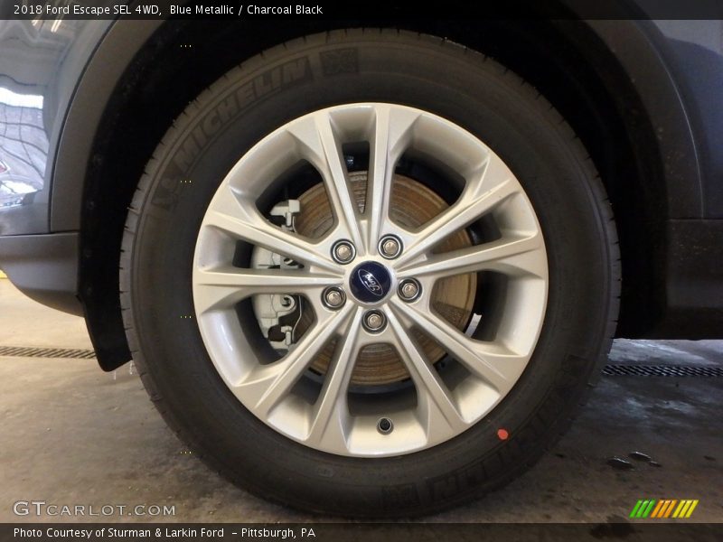 Blue Metallic / Charcoal Black 2018 Ford Escape SEL 4WD