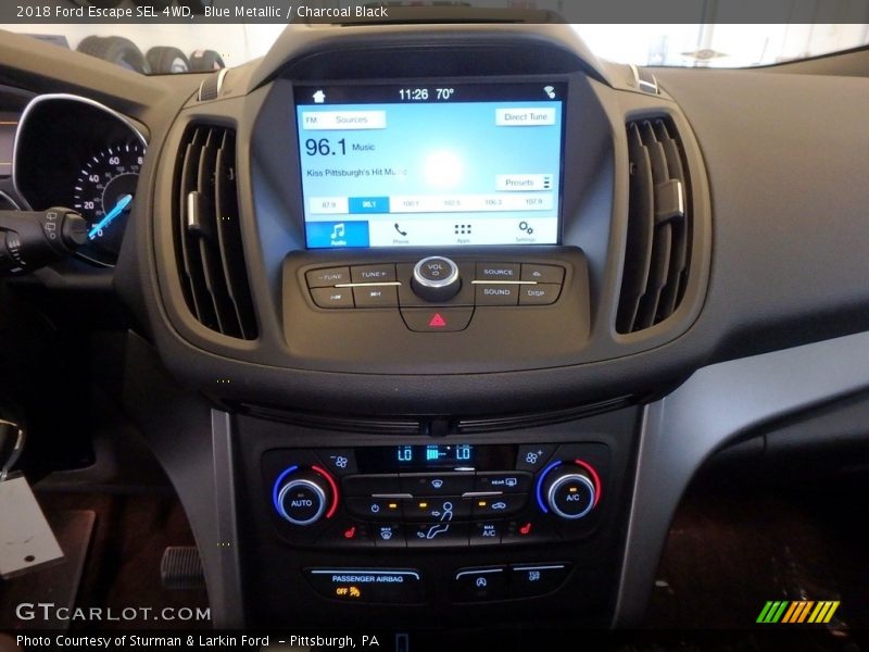 Blue Metallic / Charcoal Black 2018 Ford Escape SEL 4WD