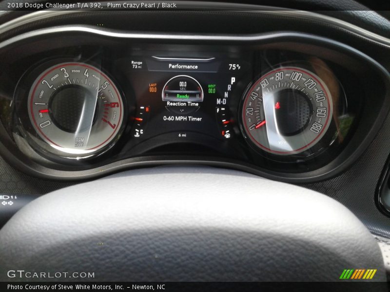 Plum Crazy Pearl / Black 2018 Dodge Challenger T/A 392