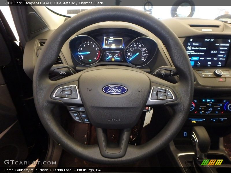 Blue Metallic / Charcoal Black 2018 Ford Escape SEL 4WD