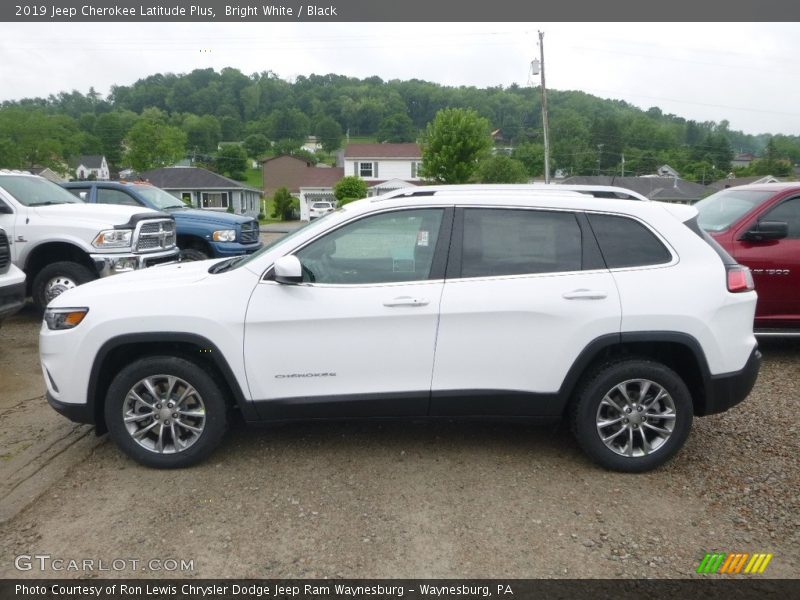 Bright White / Black 2019 Jeep Cherokee Latitude Plus