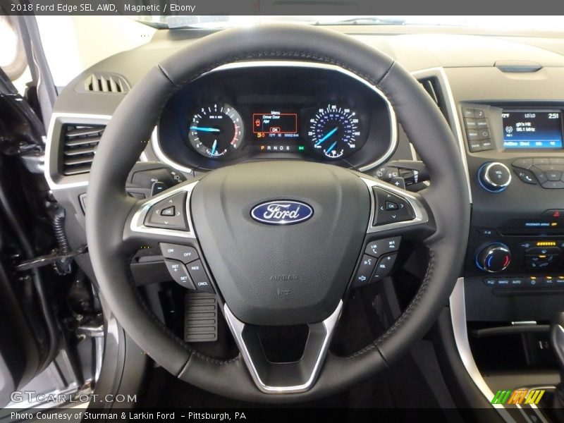 Magnetic / Ebony 2018 Ford Edge SEL AWD