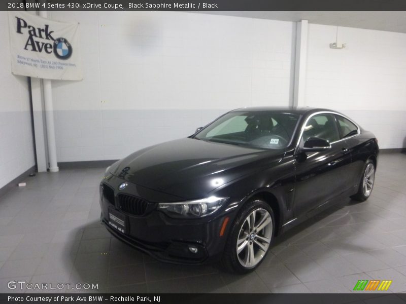 Black Sapphire Metallic / Black 2018 BMW 4 Series 430i xDrive Coupe