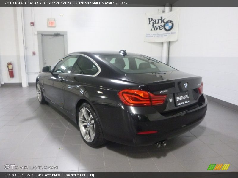 Black Sapphire Metallic / Black 2018 BMW 4 Series 430i xDrive Coupe