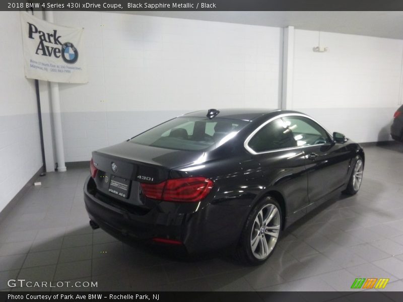 Black Sapphire Metallic / Black 2018 BMW 4 Series 430i xDrive Coupe
