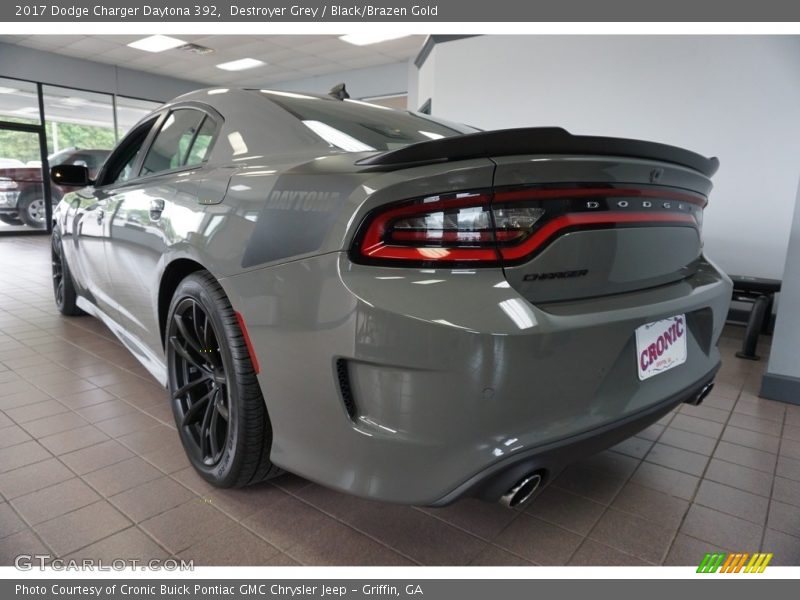 Destroyer Grey / Black/Brazen Gold 2017 Dodge Charger Daytona 392