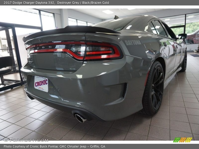 Destroyer Grey / Black/Brazen Gold 2017 Dodge Charger Daytona 392