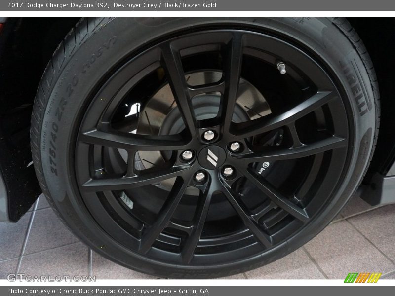 Destroyer Grey / Black/Brazen Gold 2017 Dodge Charger Daytona 392