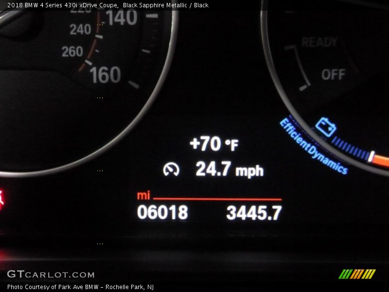 Black Sapphire Metallic / Black 2018 BMW 4 Series 430i xDrive Coupe