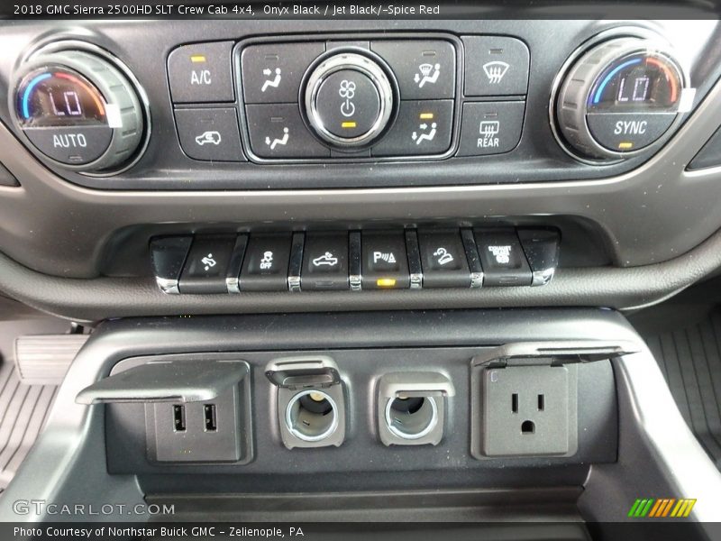 Controls of 2018 Sierra 2500HD SLT Crew Cab 4x4