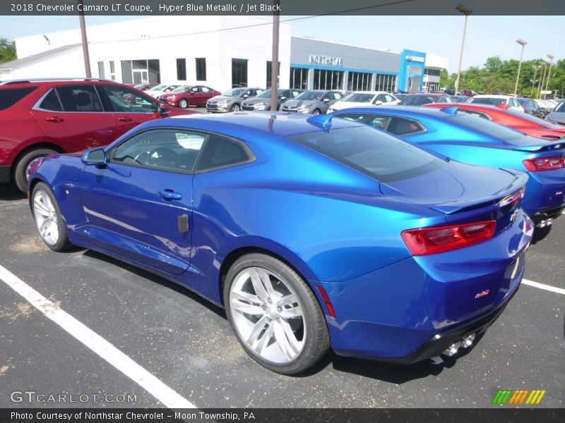Hyper Blue Metallic / Jet Black 2018 Chevrolet Camaro LT Coupe