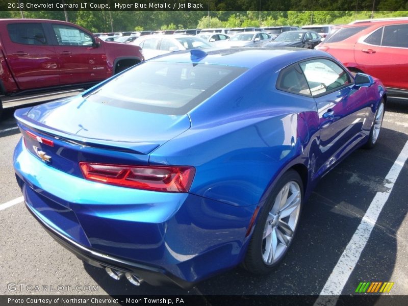 Hyper Blue Metallic / Jet Black 2018 Chevrolet Camaro LT Coupe