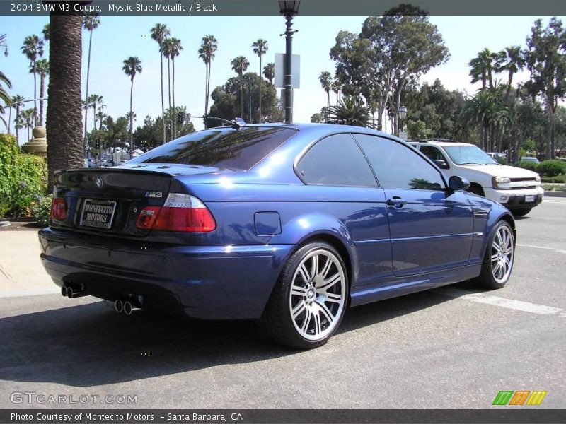 Mystic Blue Metallic / Black 2004 BMW M3 Coupe