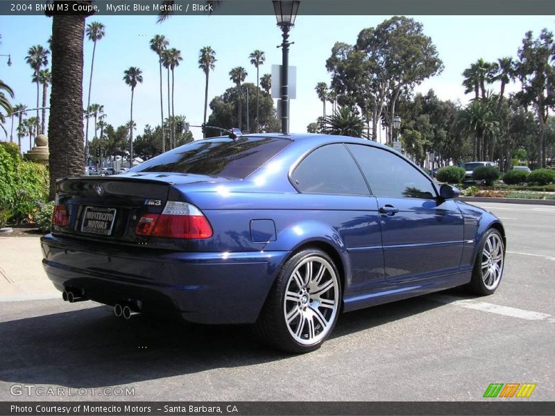 Mystic Blue Metallic / Black 2004 BMW M3 Coupe