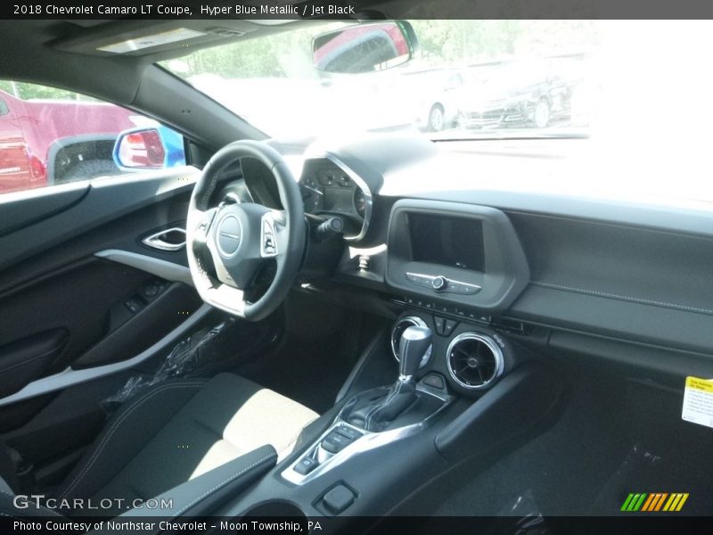 Hyper Blue Metallic / Jet Black 2018 Chevrolet Camaro LT Coupe