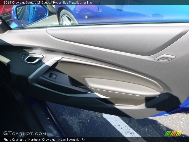 Hyper Blue Metallic / Jet Black 2018 Chevrolet Camaro LT Coupe