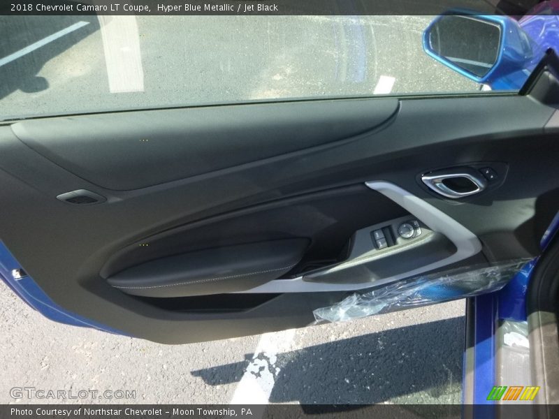 Hyper Blue Metallic / Jet Black 2018 Chevrolet Camaro LT Coupe