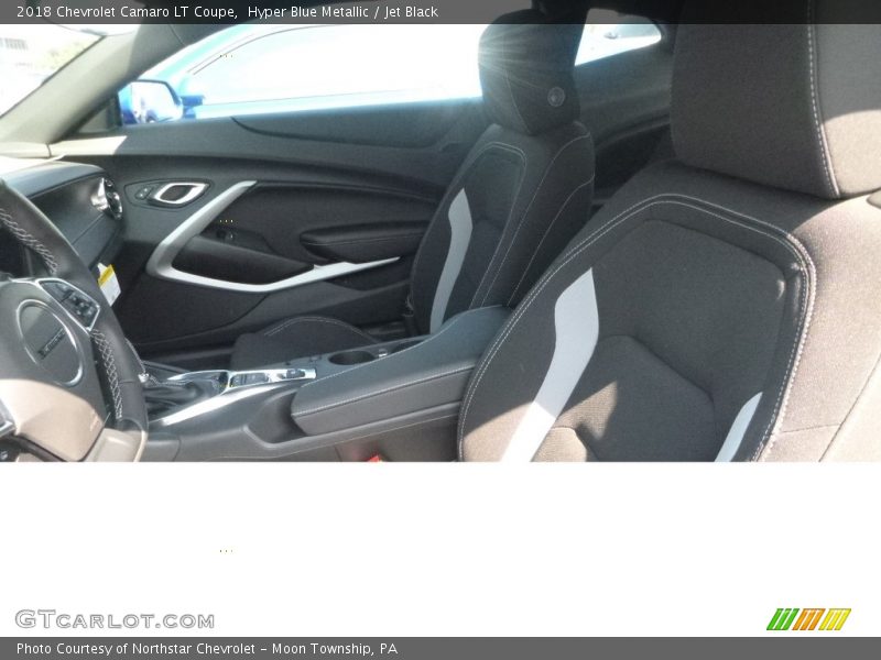 Hyper Blue Metallic / Jet Black 2018 Chevrolet Camaro LT Coupe