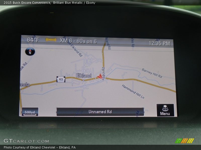 Brilliant Blue Metallic / Ebony 2015 Buick Encore Convenience