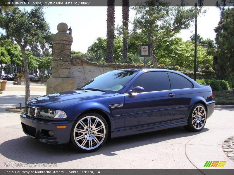 Mystic Blue Metallic / Black 2004 BMW M3 Coupe