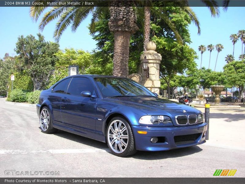 Mystic Blue Metallic / Black 2004 BMW M3 Coupe