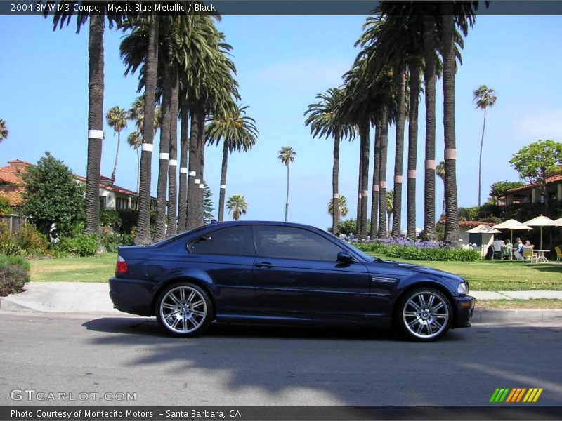 Mystic Blue Metallic / Black 2004 BMW M3 Coupe