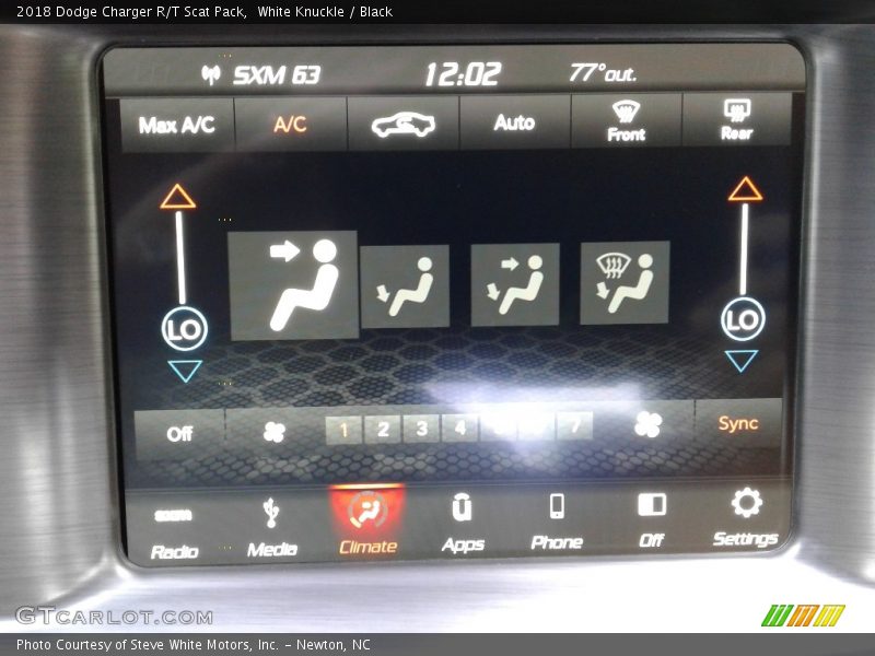 White Knuckle / Black 2018 Dodge Charger R/T Scat Pack